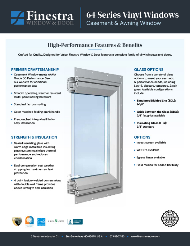 finestra casement & awning window brochure