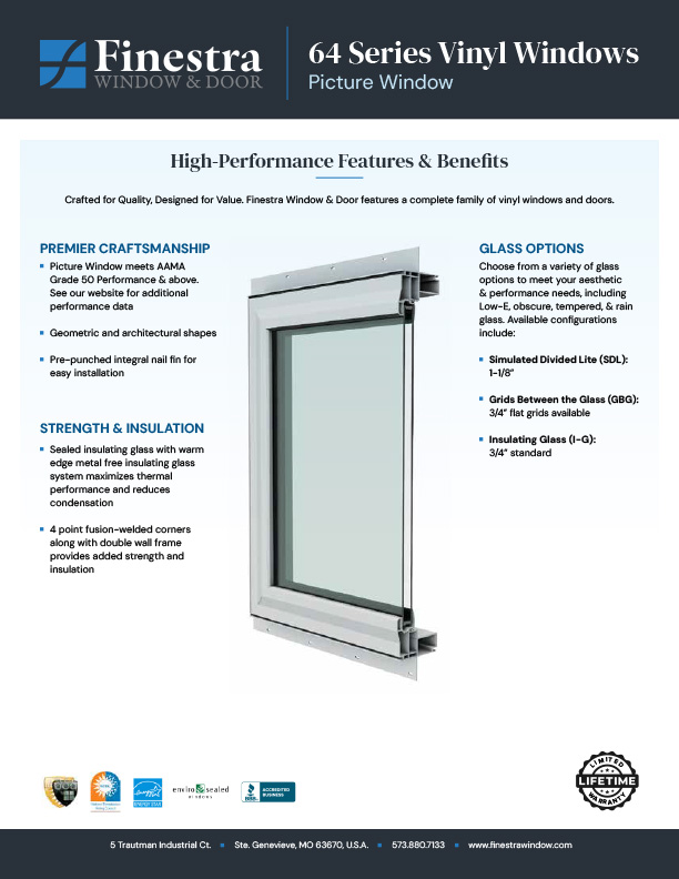 finestra picture window brochure