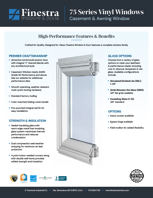 finestra casement and awning window brochure