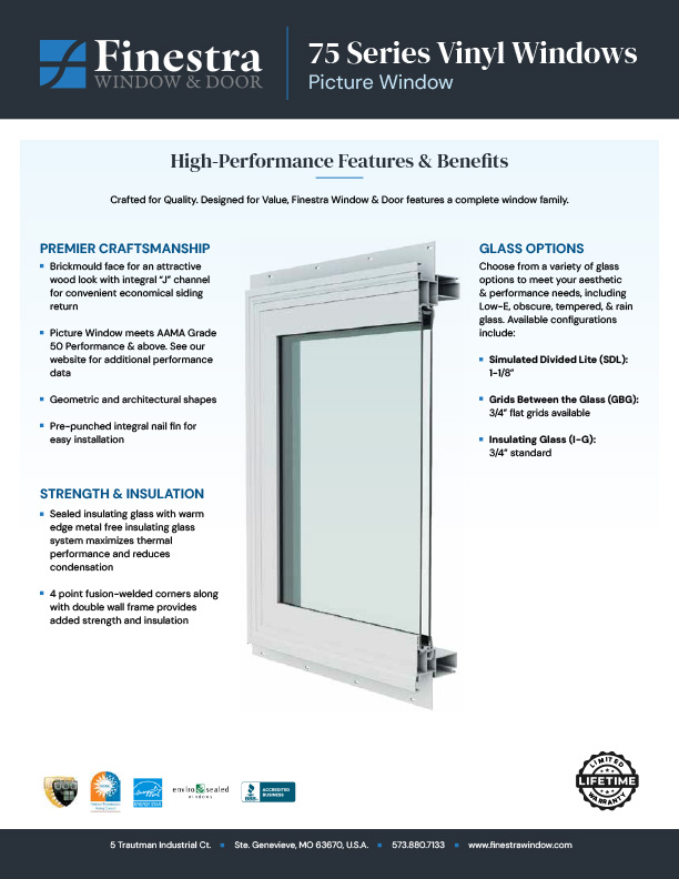 finestra picture window brochure