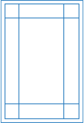 Line drawing of 64 Series Casment Perimeter Window
