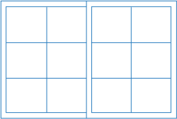 Line drawing of 64 Series Horizontal Sliding Colonial Style Window