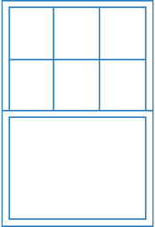 Line drawing of 64 Series Single Hung Colonial Style Window
